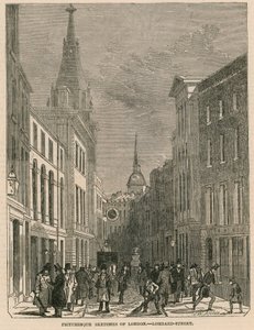 Schizzi pittoreschi di Londra - Lombard Street da English School