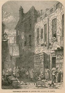 Schizzi pittoreschi di Londra - The Rookery, St Giless da English School