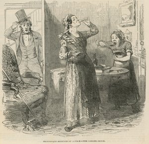 Schizzi pittoreschi di Londra - la casa di alloggio da English School