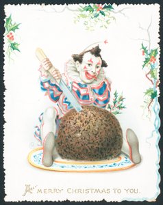 Pierrot che taglia il Plum Pudding