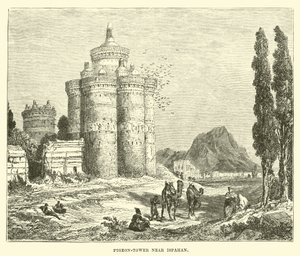 Torre dei piccioni vicino a Ispahan da English School
