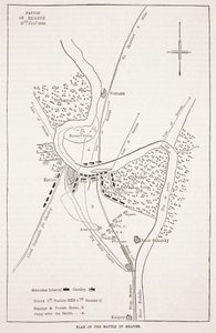 Piano della Battaglia di Meanee, illustrazione da Cassells Illustrated History of England da English School