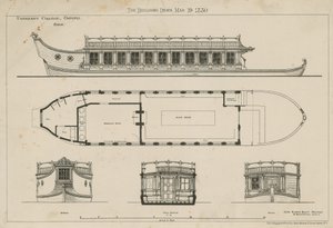 Piani della Barge del University College da English School