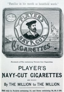 Sigarette Players Navy Cut, 20° secolo da English School
