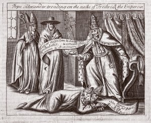 Papa Alessandro che calpesta il collo dell
