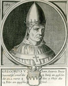 Papa Gregorio V (972-999) da English School