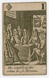Carta da gioco del complotto papista da English School