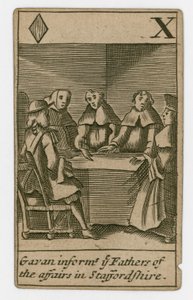 Carta da gioco del complotto papista