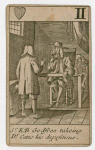 Carta da gioco del complotto papista da English School