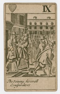 Carta da gioco del complotto papista da English School