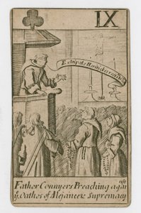 Carta da gioco del complotto papista da English School