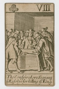 Carta da gioco del complotto papista da English School