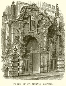 Portico di St. Marys, Oxford da English School