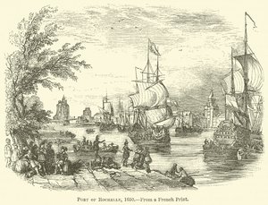 Porto di Rochelle, 1650 da English School
