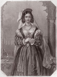 Portia (Il Mercante di Venezia) Jessica Portia una ricca ereditiera (Il Mercante di Venezia) in - "Galleria delle donne di Shakespeare, collezione di quarantacinque ritratti seri dei primi artisti londinesi, arricchita di avvisi critici e letterari" circa  da English School
