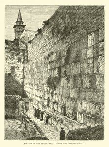 Parte del muro del Tempio, il luogo del pianto degli ebrei da English School