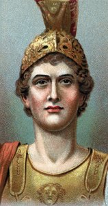 Ritratto di Alessandro Magno (356-323 a.C.) - Dalla serie "Leaders of Men" da English School