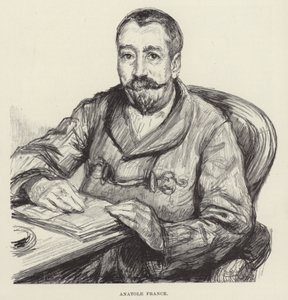 Ritratto di Anatole France da English School