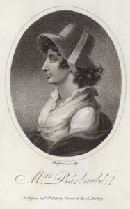 Ritratto di Anna Laetitia Barbauld da English School