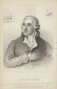 Ritratto di Benjamin Kenton da English School
