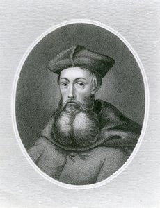Ritratto del Cardinale Reginald Pole (1500-58) (incisione) da English School
