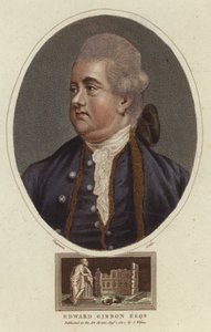 Ritratto di Edward Gibbon da English School