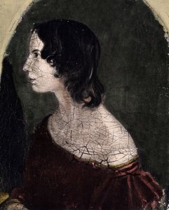 Ritratto di Emily Jane Bronte, poetessa e scrittrice britannica (1818-1848). National Portrait Gallery da English School
