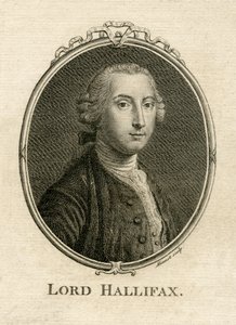 Ritratto di George Montagu Dunk, 2° Conte di Halifax (1716-71), inciso da Aliamet da English School
