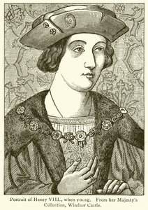 Ritratto di Enrico VIII, da Giovane da English School