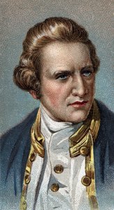 Ritratto di James Cook (1728-1779), navigatore britannico - Dalla serie "Leaders of Men" da English School