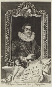 Ritratto di Giacomo I di Gran Bretagna e Irlanda da English School