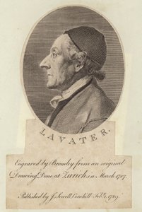 Ritratto di Johann Kaspar Lavater da English School
