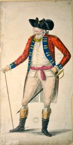 Ritratto del tenente colonnello Chadwick, fine XVIII secolo da English School