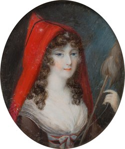Ritratto di Lucy Byng, 1ª Contessa di Bradford (1766-1844) (c.1786-1844) da English School