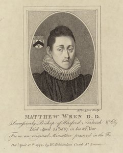 Ritratto di Matthew Wren da English School