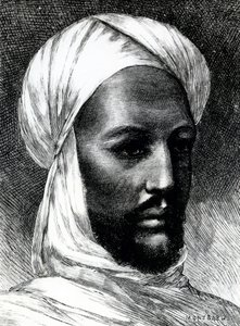 Ritratto di Muhammad Ahmad (1844-1885), noto come Mahdi, leader dei dervisci in guerra contro i britannici nel 1884, guerre coloniali, Sudan