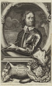 Ritratto di Oliver Cromwell da English School