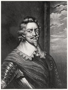 Ritratto di Patrick Ruthven, Conte di Brentford (c.1573-1651) inciso da Richard Earlom (1743-1822) e Charles Turner (c.1773-1857) da Illustrious Characters in British History (mezzotinto) da English School