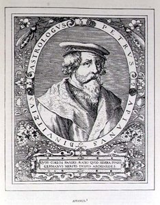 Ritratto di Petrus Apianus (1501-52) da The Narrative and Critical History of America, a cura di Justin Winsor, Londra, 1886
