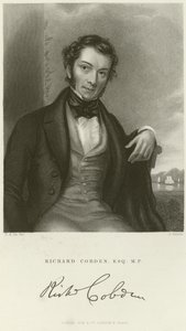 Ritratto di Richard Cobden da English School