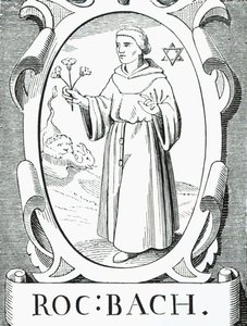 Ritratto di Roger Bacon (c.1220-92), illustrazione da Scienza e Letteratura nel Medioevo e nel Rinascimento, scritto e inciso da Paul Lacroix, 1878