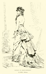 Ritratto di Sarah Bernhardt da English School