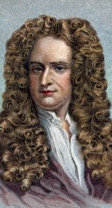 Ritratto di Sir Isaac Newton 1642-1727, fisico e matematico inglese - Dalla serie 