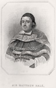 Ritratto di Sir Mathew Hale, 1835 da English School