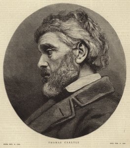 Ritratto di Thomas Carlyle da English School