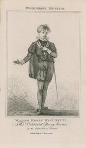 Ritratto di William Henry West Betty come Amleto da English School
