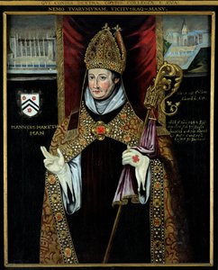 Ritratto di William di Wykeham (1325-1404) da English School