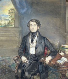 Ritratto di un gentiluomo in un interno, c.1830