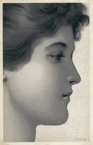 Ritratto di giovane donna (litografia) da English School