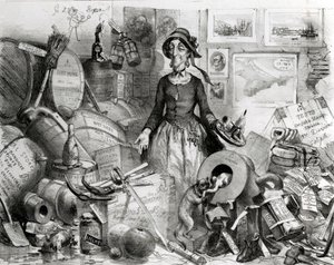 Ritratto della celebre Mis(s)-Management rispettosamente dedicato ai suoi ammiratori, 1855 da English School